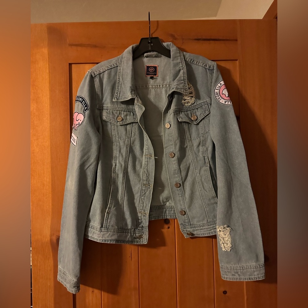 Ivory Ella Blue Jean Jacket with Classic Design